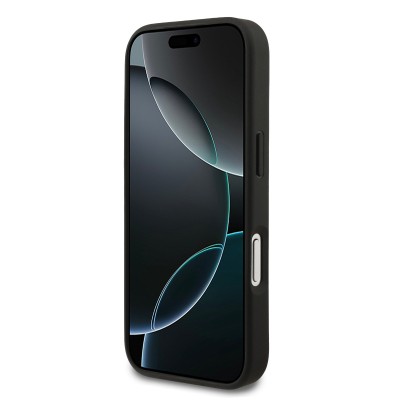 Apple iPhone 17 Pro Case Mercedes Benz Original Licensed M-Safe Charging Feature Textured Patterned Leather Cover - 14