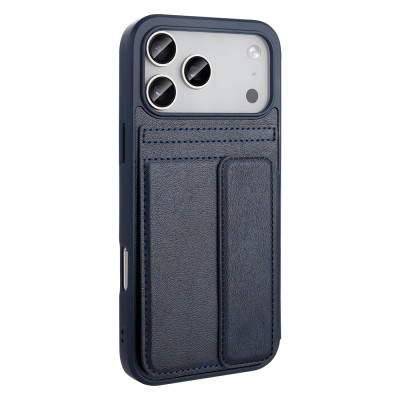 Apple iPhone 17 Pro Case PU Leather Card Holder Zore Sevilla Cover - 5