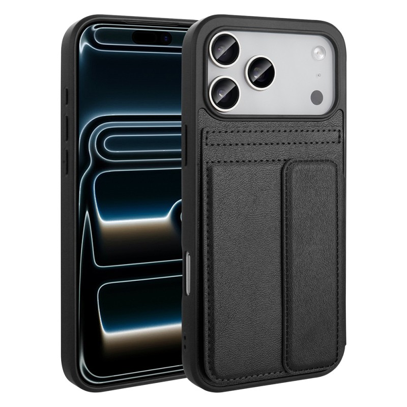 Apple iPhone 17 Pro Case PU Leather Card Holder Zore Sevilla Cover - 3