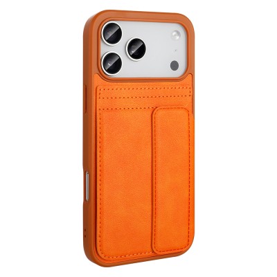 Apple iPhone 17 Pro Case PU Leather Card Holder Zore Sevilla Cover - 6