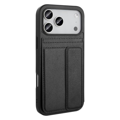 Apple iPhone 17 Pro Case PU Leather Card Holder Zore Sevilla Cover - 7