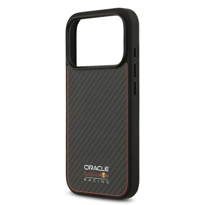 Apple iPhone 17 Pro Case Redbull Original Licensed M-safe Charging Enabled Carbon Fiber Cover with Glowing Logo - 7