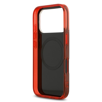 Apple iPhone 17 Pro Case Redbull Original Licensed M-safe Charging Feature Dual Layer Striped Patterned Hard PC MV Cover - 8