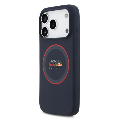 Apple iPhone 17 Pro Case Redbull Original Licensed M-safe Charging Feature Red Ring and Logo Silicone Cover - 3