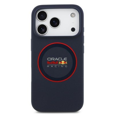 Apple iPhone 17 Pro Case Redbull Original Licensed M-safe Charging Feature Red Ring and Logo Silicone Cover - 4