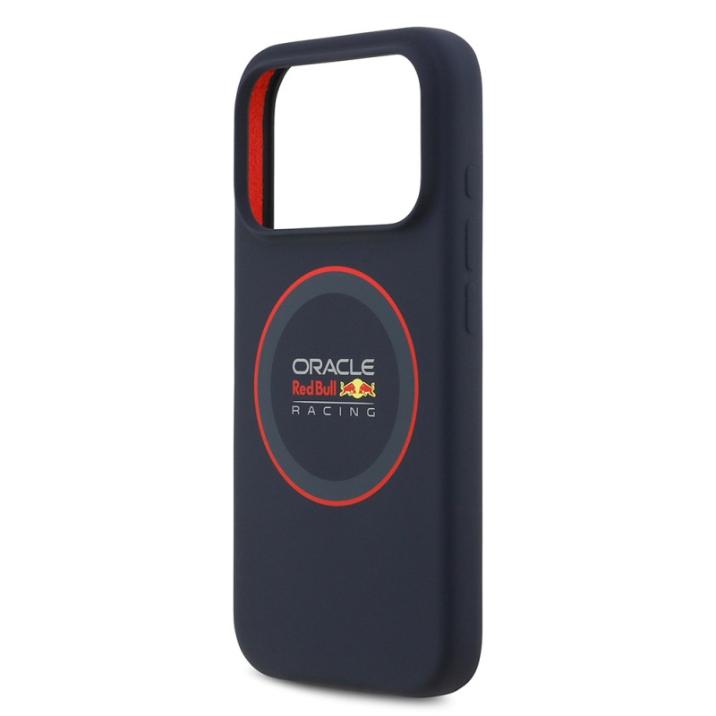 Apple iPhone 17 Pro Case Redbull Original Licensed M-safe Charging Feature Red Ring and Logo Silicone Cover - 7