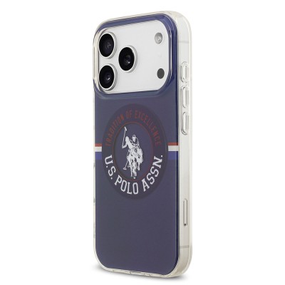 Apple iPhone 17 Pro Case U.S. Polo Assn. Original Licensed M-Safe Charging Feature IML Stripe Logo Cover - 3