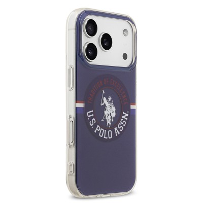 Apple iPhone 17 Pro Case U.S. Polo Assn. Original Licensed M-Safe Charging Feature IML Stripe Logo Cover - 5