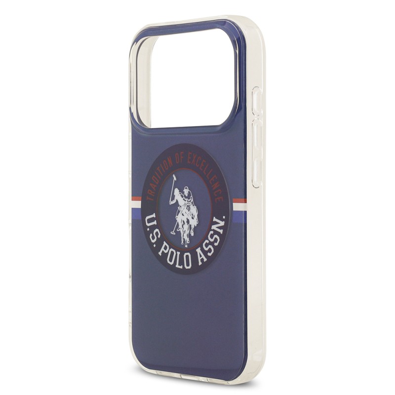 Apple iPhone 17 Pro Case U.S. Polo Assn. Original Licensed M-Safe Charging Feature IML Stripe Logo Cover - 7