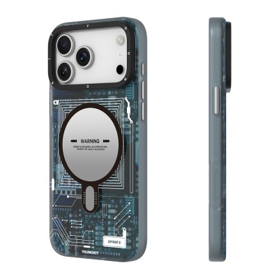 Apple iPhone 17 Pro Case with M-safe Charging Feature and Camera Control Button, Youngkit Technology Series Cover - 6
