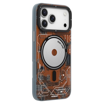 Apple iPhone 17 Pro Case with M-safe Charging Feature and Camera Control Button, Youngkit Technology Series Cover - 10