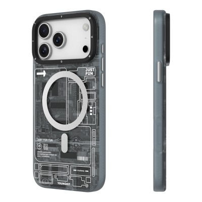 Apple iPhone 17 Pro Case with M-safe Charging Feature and Camera Control Button, Youngkit Technology Series Cover - 8