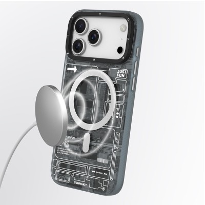 Apple iPhone 17 Pro Case with M-safe Charging Feature and Camera Control Button, Youngkit Technology Series Cover - 16