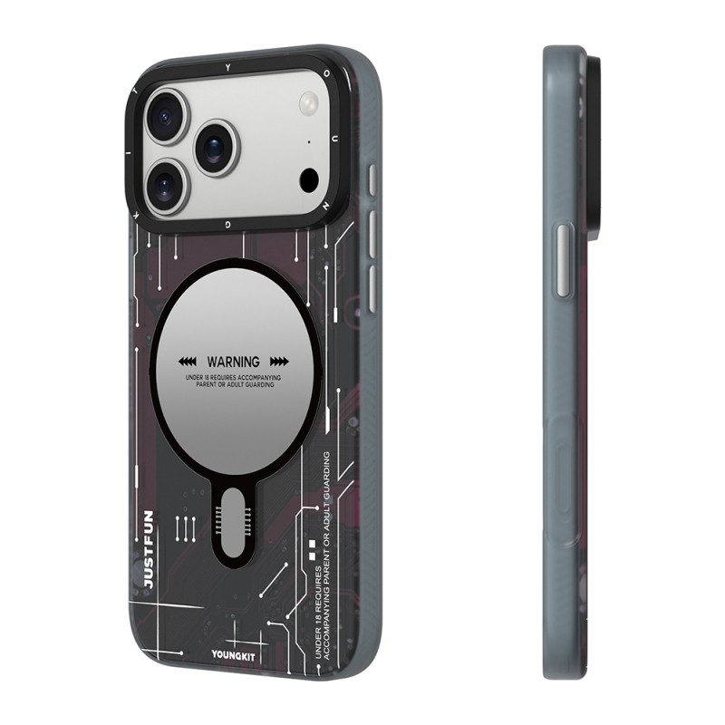 Apple iPhone 17 Pro Case with M-safe Charging Feature and Camera Control Button, Youngkit Technology Series Cover - 19