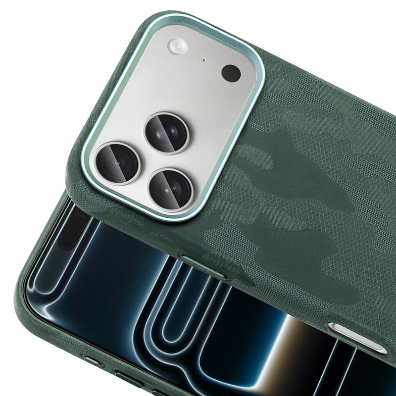 Apple iPhone 17 Pro Case with M-Safe Charging Feature, Camouflage Design, Zore Sera Hard PC Cover - 12