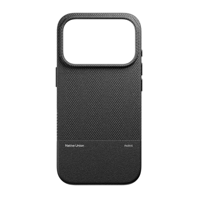 Apple iPhone 17 Pro Case with M-safe Charging Feature, Leather Textured Native Union RE Classic Series Cover - Native Union