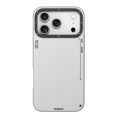 Apple iPhone 17 Pro Case with M-safe Charging Function, Simple Matte Leather Pattern, Youngkit Tech Fashion Series Cover - 2