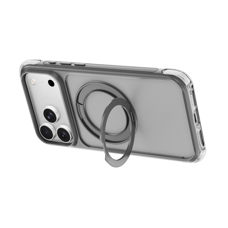 Apple iPhone 17 Pro Case Wiwu AG-203 AeroGuard Ultra Series M-safe Charging Enabled Airbag Designed Stand Cover - 4