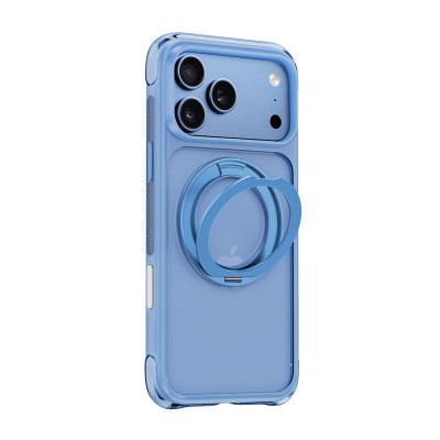 Apple iPhone 17 Pro Case Wiwu AG-203 AeroGuard Ultra Series M-safe Charging Enabled Airbag Designed Stand Cover - 2