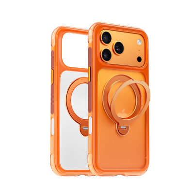 Apple iPhone 17 Pro Case Wiwu AS-203 AeroShield Ultra Series M-safe Charging Enabled Airbag Designed Stand Cover - Wiwu