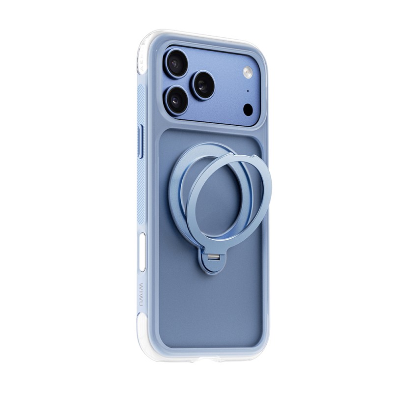 Apple iPhone 17 Pro Case Wiwu AS-203 AeroShield Ultra Series M-safe Charging Enabled Airbag Designed Stand Cover - 30