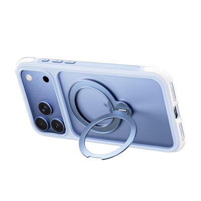 Apple iPhone 17 Pro Case Wiwu AS-203 AeroShield Ultra Series M-safe Charging Enabled Airbag Designed Stand Cover - 35