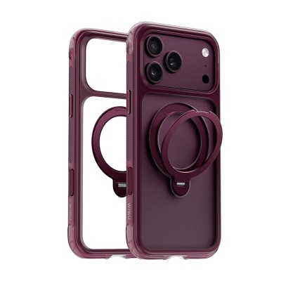 Apple iPhone 17 Pro Case Wiwu AS-203 AeroShield Ultra Series M-safe Charging Enabled Airbag Designed Stand Cover - 38