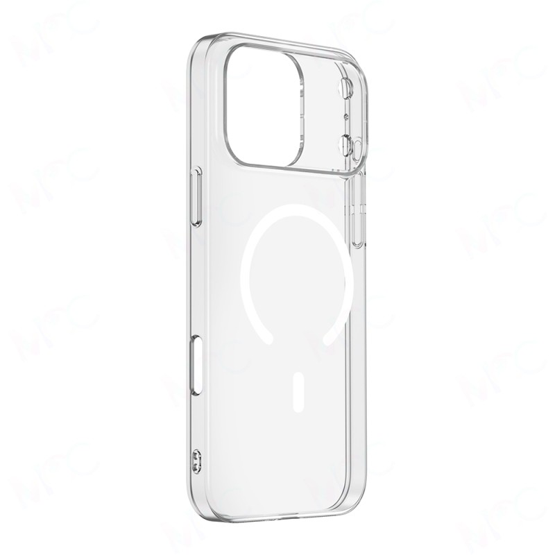 Apple iPhone 17 Pro Case Zore M-safe Charging Transparent Camera Frame Porto Cover - 4