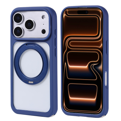 Apple iPhone 17 Pro Case Zore Piza Silicone Cover with M-Safe Charging Stand - Zore