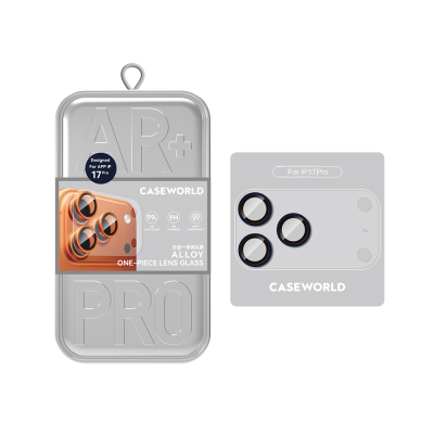 Apple iPhone 17 Pro CaseWorld Alloy One-Piece Serisi Anti Reflective Kamera Lens Koruyucu - CaseWorld