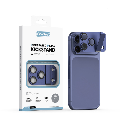 Apple iPhone 17 Pro Go Des CL-23 Anti-Reflective Camera Lens Protector with Stand - Go Des