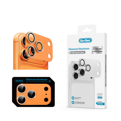 Apple iPhone 17 Pro Go Des FC006 Diamond Titanium Series Anti-Reflective Camera Lens Protector - Go Des
