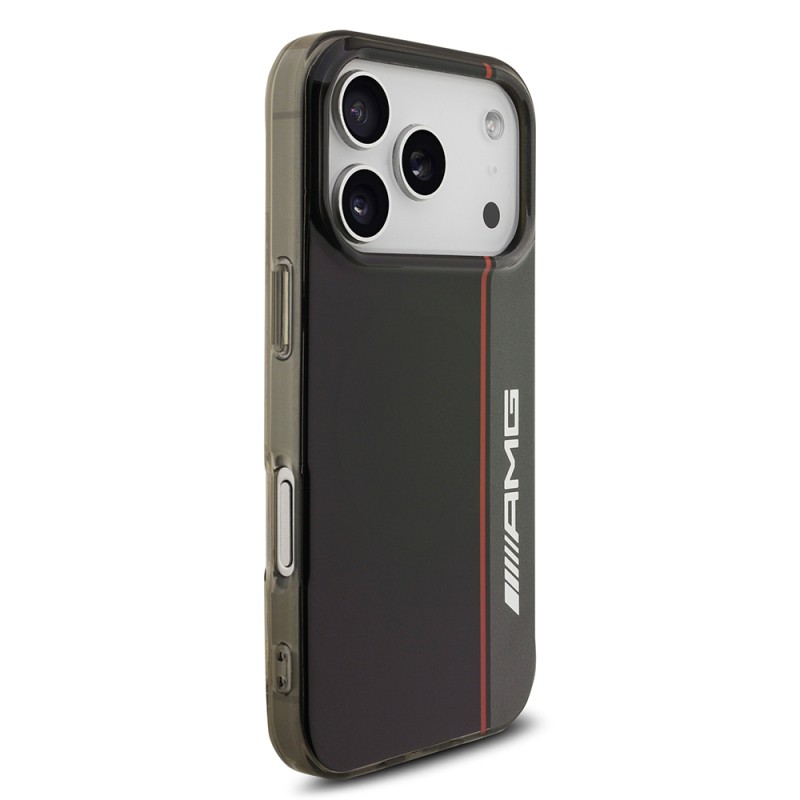 Apple iPhone 17 Pro Kılıf AMG Orjinal Lisanslı M-safe Şarj Özellikli IML Baskı Logolu Çift Katmanlı Bow Lines Kapak - 5