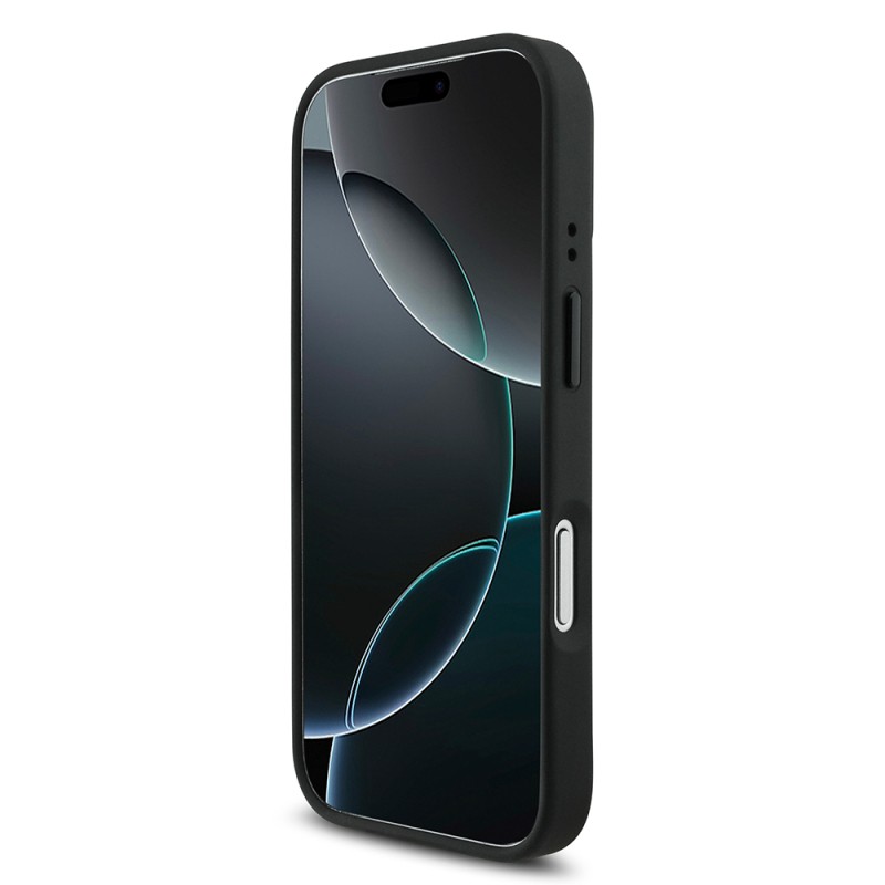 Apple iPhone 17 Pro Kılıf BMW Orjinal Lisanslı M-safe Şarj Özellikli Deri Arka Yüzey Metal Logolu Delikli Şerit Tasarımlı Kapak - 14