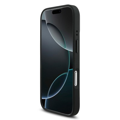 Apple iPhone 17 Pro Kılıf BMW Orjinal Lisanslı M-safe Şarj Özellikli M Logolu Üç Şeritli Delikli Deri Kapak - 7