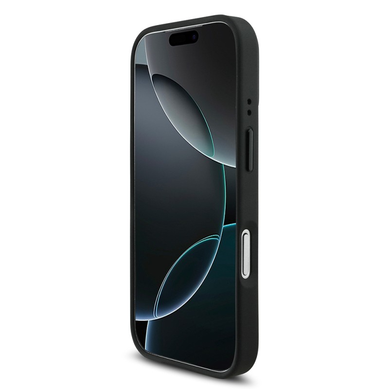 Apple iPhone 17 Pro Kılıf BMW Orjinal Lisanslı M-safe Şarj Özellikli M Logolu Üç Şeritli Delikli Deri Kapak - 7