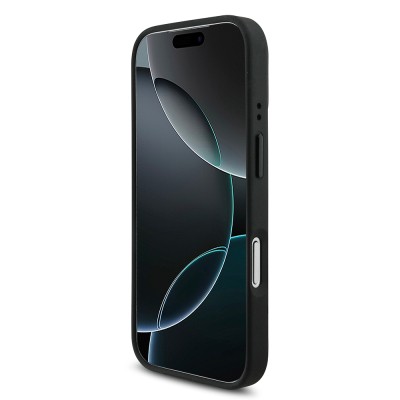 Apple iPhone 17 Pro Kılıf BMW Orjinal Lisanslı M-safe Şarj Özellikli Metal BMW ve M Logolu PU Karbon Tasarımlı Kapak - 6
