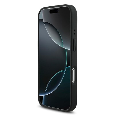Apple iPhone 17 Pro Kılıf BMW Orjinal Lisanslı M-safe Şarj Özellikli Metal BMW ve M Logolu PU Karbon Tasarımlı Kapak - 14