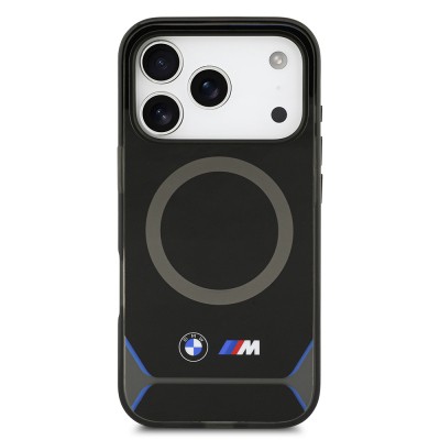 Apple iPhone 17 Pro Kılıf BMW Orjinal Lisanslı M-safe Şarj Özellikli Metal Buton Tasarımlı IML Baskılı M Dizayn Kapak - 4