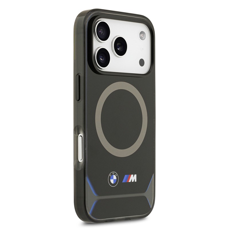 Apple iPhone 17 Pro Kılıf BMW Orjinal Lisanslı M-safe Şarj Özellikli Metal Buton Tasarımlı IML Baskılı M Dizayn Kapak - 5