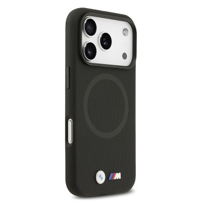 Apple iPhone 17 Pro Kılıf BMW Orjinal Lisanslı M-safe Şarj Özellikli Metal Logolu Delikli M Dizayn Deri Kapak - 21