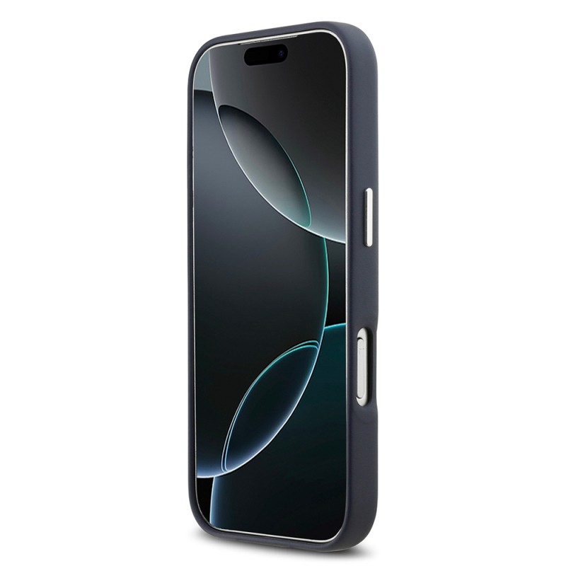 Apple iPhone 17 Pro Kılıf BMW Orjinal Lisanslı M-safe Şarj Özellikli Metal Logolu Tam Kaplama Deri Kapak - 23