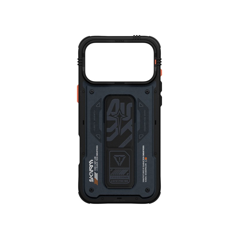 Apple iPhone 17 Pro Kılıf Desenli Airbag Tasarımlı Standlı Skinarma Aegis Kapak - 9
