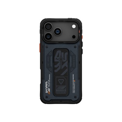 Apple iPhone 17 Pro Kılıf Desenli Airbag Tasarımlı Standlı Skinarma Aegis Kapak - 3