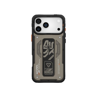 Apple iPhone 17 Pro Kılıf Desenli Airbag Tasarımlı Standlı Skinarma Aegis Kapak - 2