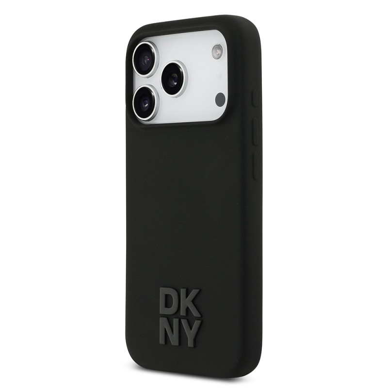 Apple iPhone 17 Pro Kılıf DKNY Orjinal Lisanslı M-safe Şarj Özellikli Metal Logolu Silikon Kapak - 4