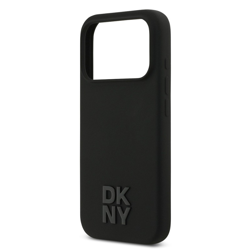 Apple iPhone 17 Pro Kılıf DKNY Orjinal Lisanslı M-safe Şarj Özellikli Metal Logolu Silikon Kapak - 8