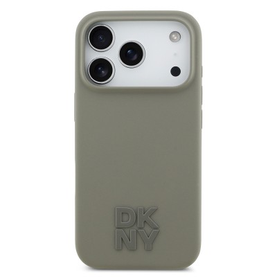 Apple iPhone 17 Pro Kılıf DKNY Orjinal Lisanslı M-safe Şarj Özellikli Metal Logolu Silikon Kapak - 12