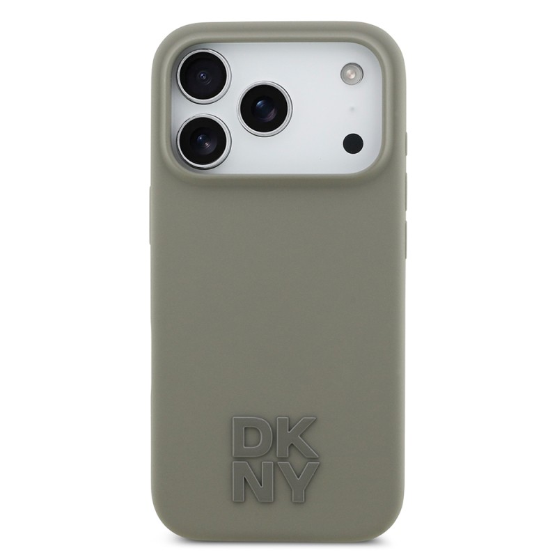 Apple iPhone 17 Pro Kılıf DKNY Orjinal Lisanslı M-safe Şarj Özellikli Metal Logolu Silikon Kapak - 12