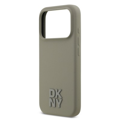 Apple iPhone 17 Pro Kılıf DKNY Orjinal Lisanslı M-safe Şarj Özellikli Metal Logolu Silikon Kapak - 15